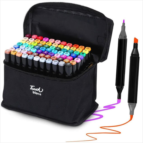 ALCOHOL MARKER SET EXTRALINK (80 colors) DUAL TIP