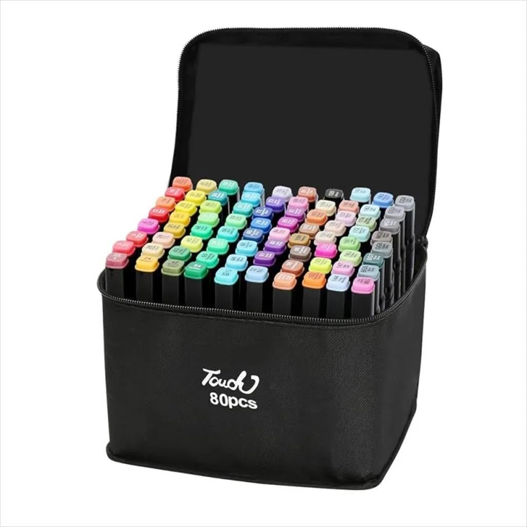 ALCOHOL MARKER SET EXTRALINK (80 colors) DUAL TIP