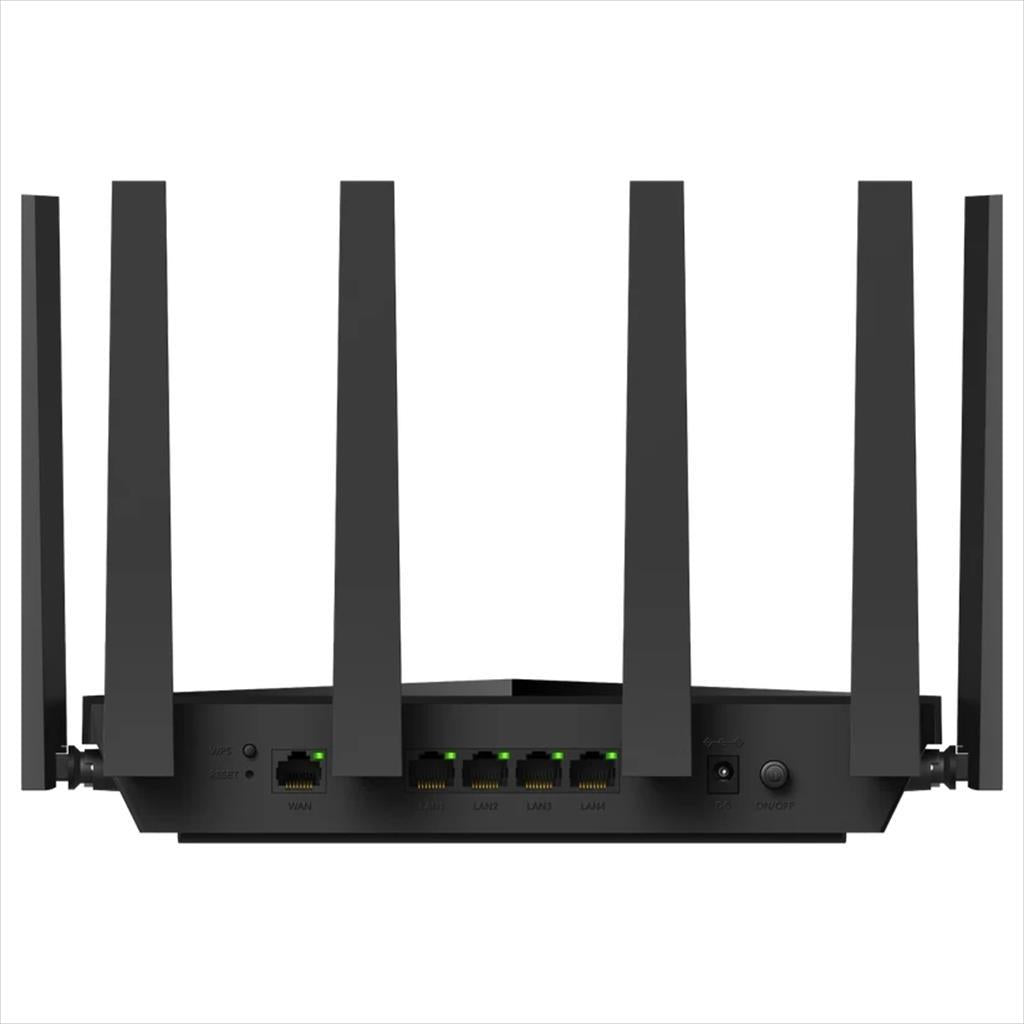NET ROUTER WIRELESS DUAL BAND Wi-Fi 7 BE6500 CUDY WR6500, w/6 antennas, 1x 1G WAN port, 4x LAN 100/1000 ports