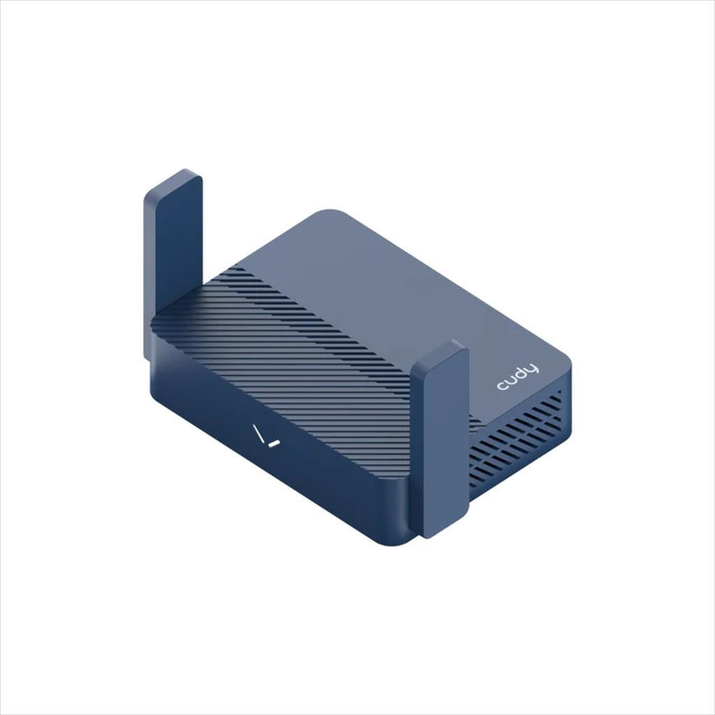 NET ROUTER WIRELESS DUAL BAND Wi-Fi 6 AX3000 CUDY TR3000, VPN TRAVEL w/2 antennas, 1x2.5 WAN  port, 1x LAN 100/1000 ports, USB-C