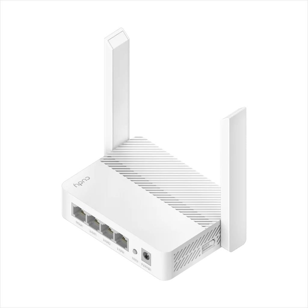NET ROUTER WIRELESS DUAL BAND Wi-Fi 6 N300 CUDY WR300, 300Mbps, w/4 antennas,  4x LAN 10/100 ports, 2x5dBi antennas fixed
