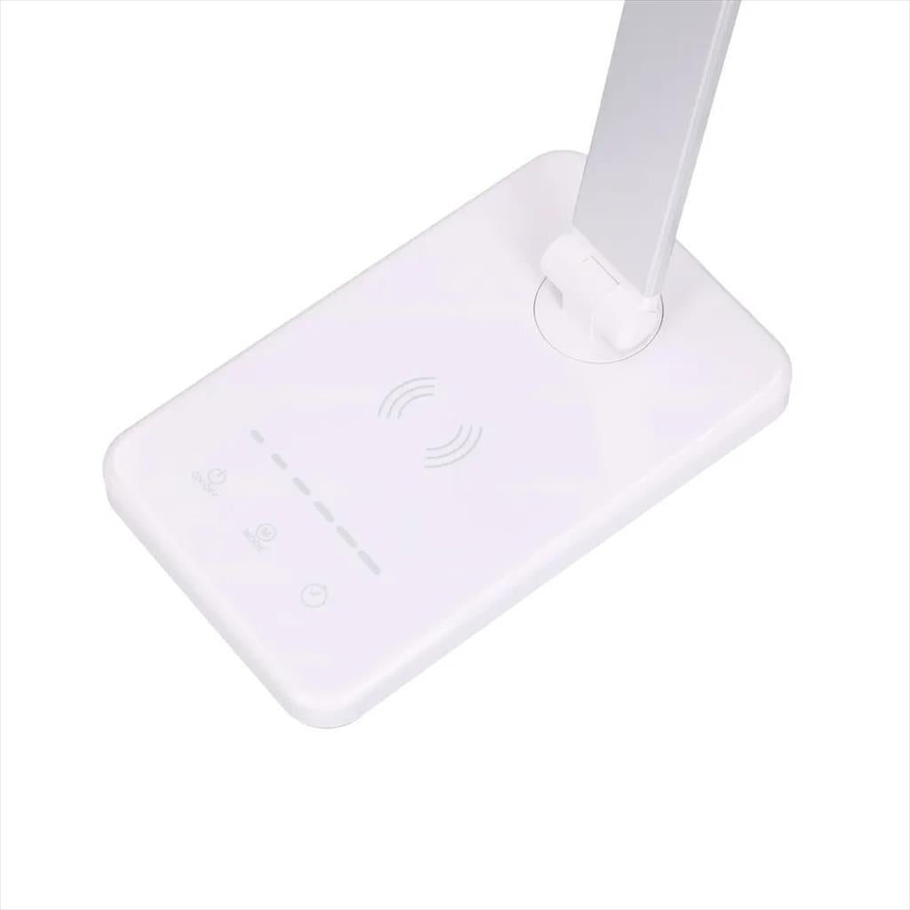 LED LIGHT EXTRALINK SMART LIFE DESK LAMP (5 light profiles) w/wireless charger WHITE