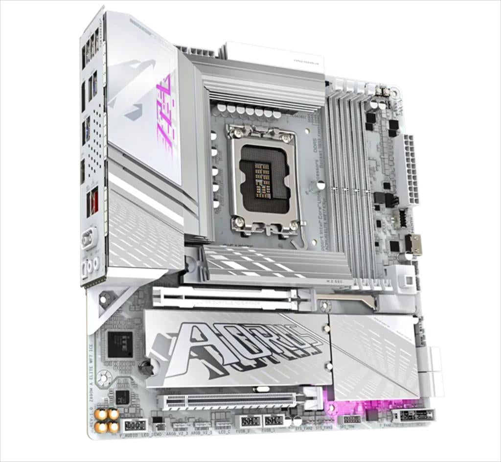 MB 1851 Z890M AORUS ELITE WIFI7 ICE GIGABYTE, 4xDDR5 9200MHz(OC), PCIex16 5.0, PCIex4 4.0, 3xM.2, 4xSATAIII, DP, HDMI, 2.5GbE LAN, WIFI 7, BT 5.4