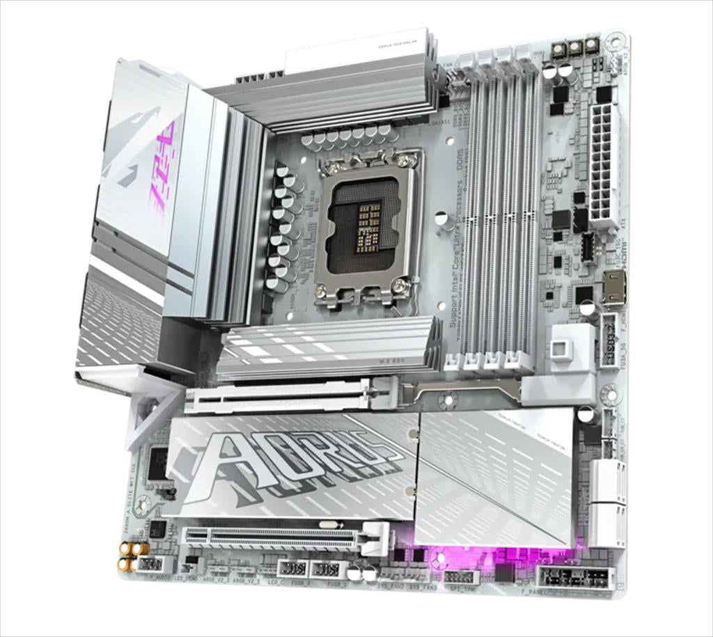 MB 1851 Z890M AORUS ELITE WIFI7 ICE GIGABYTE, 4xDDR5 9200MHz(OC), PCIex16 5.0, PCIex4 4.0, 3xM.2, 4xSATAIII, DP, HDMI, 2.5GbE LAN, WIFI 7, BT 5.4
