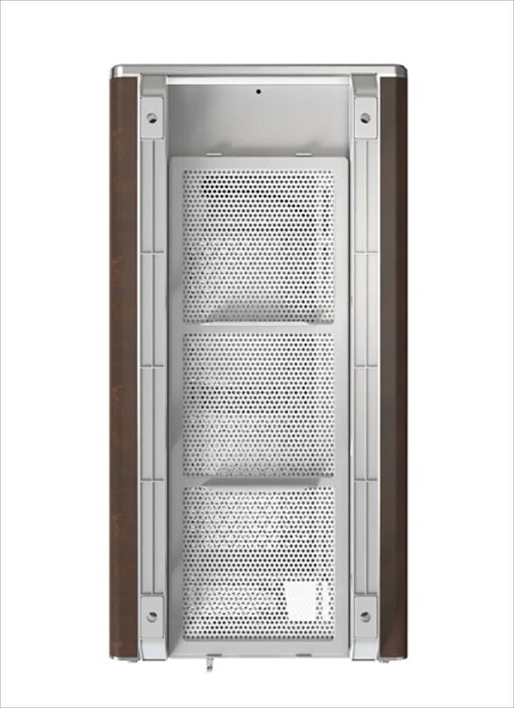 CASE MONTECH mATX HERITAGE w/ Tempered glass & Eco leather Finish, White