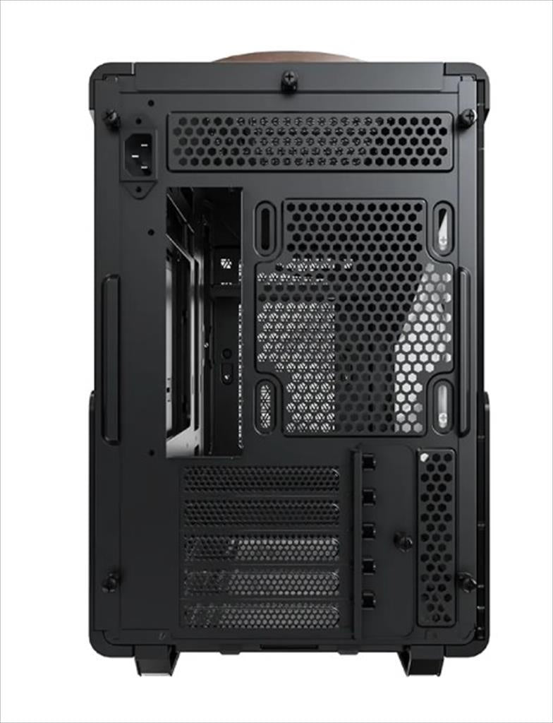 CASE MONTECH mATX HERITAGE w/ Tempered glass & Eco leather Finish, Black