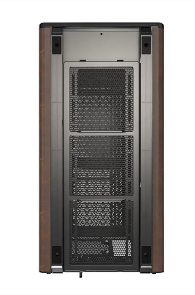 CASE MONTECH mATX HERITAGE w/ Tempered glass & Eco leather Finish, Black
