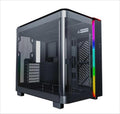 CASE MONTECH ATX Mid-Tower KING 95, x2 Tempered glass (one curved) + mesh Option, with ARGB Stripe, Black, KING95B
