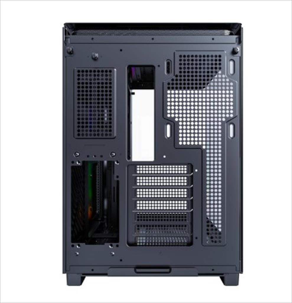 CASE MONTECH ATX Mid-Tower KING 95, x2 Tempered glass (one curved) + mesh Option, with ARGB Stripe, Black, KING95B