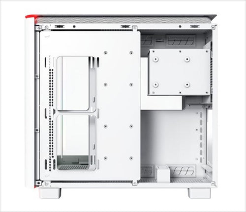 CASE MONTECH ATX Mid-Tower KING 95, x2 Tempered glass (one curved) + mesh Option, with ARGB Stripe, White, KING95W
