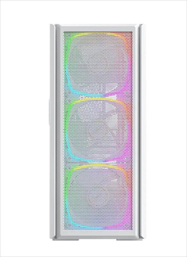 CASE MONTECH ATX SKY TWO GX ARGB w/Tempered glass, 3x140mm ARGB AX140 PWM fans, White, SKYTWOGXW