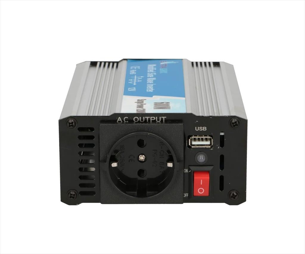 CAR POWER VOLTAGE CONVERTER EXTRALINK OPIM-600W 12V>230V, 600W, w/USB