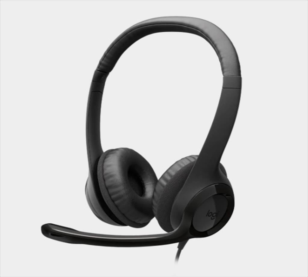 HEADPHONES LOGITECH H390 USB TYPE-C Black w/Microphone 981-001576