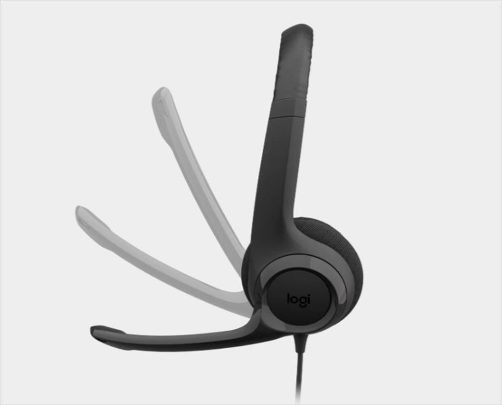 HEADPHONES LOGITECH H390 USB TYPE-C Black w/Microphone 981-001576