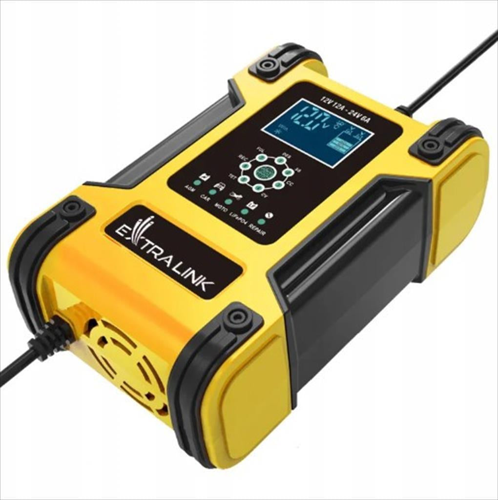 POWER CHARGER SMART EXTRALINK SHANGO, for 12V 12A and 24V 6A batteries
