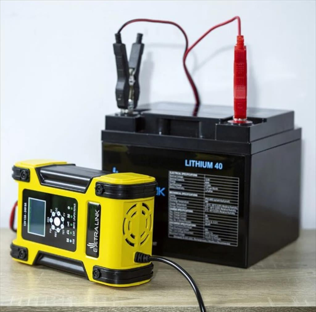 POWER CHARGER SMART EXTRALINK SHANGO, for 12V 12A and 24V 6A batteries