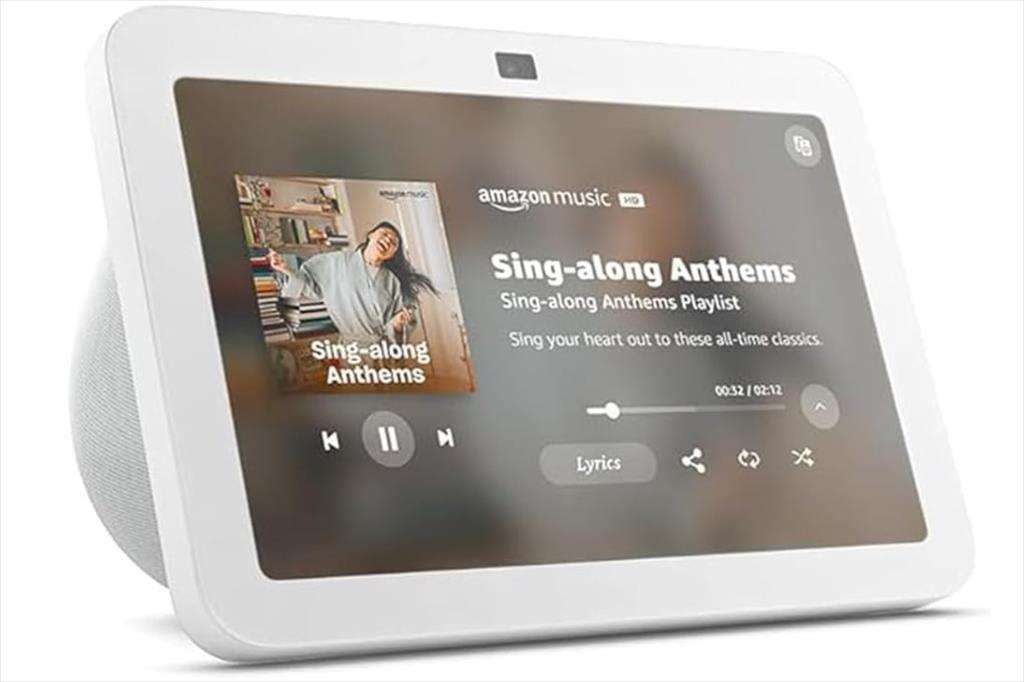 SMART DISPLAY AMAZON ECHO SHOW 8, 4th Gen, MULTIMEDIA SPEAKER, WHITE