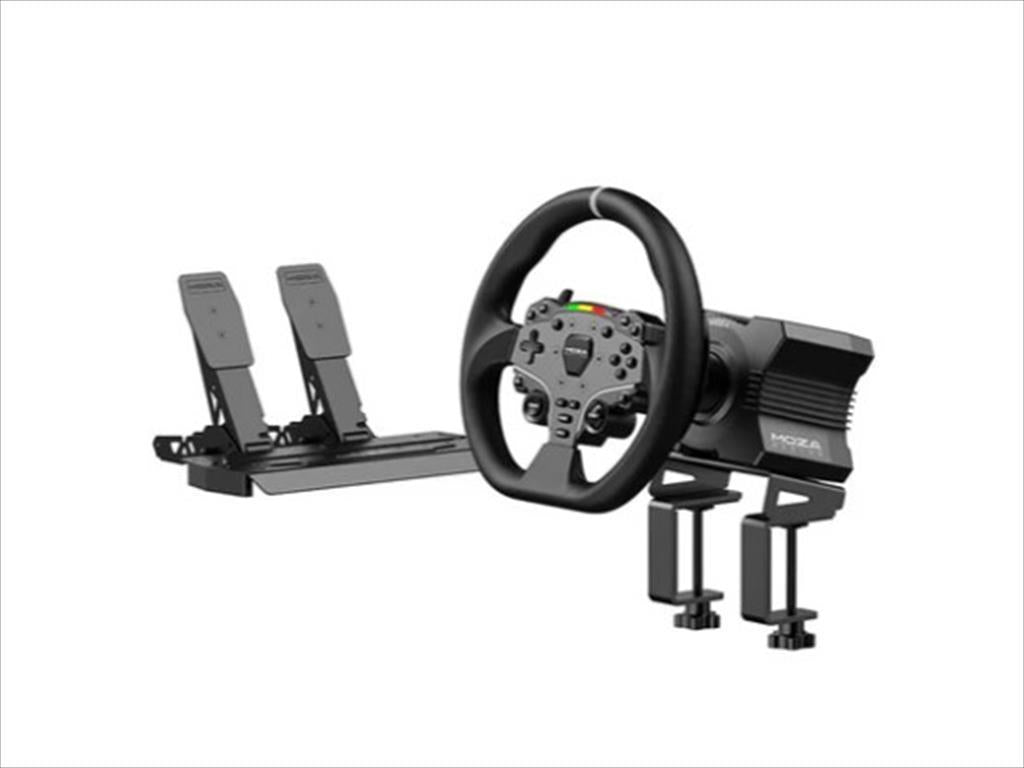 GAME WHEEL MOZA R5 BUNDLE ; R5 Base+ES Wheel+SR-P Lite Pedals+ R5 Table Clamp for PC