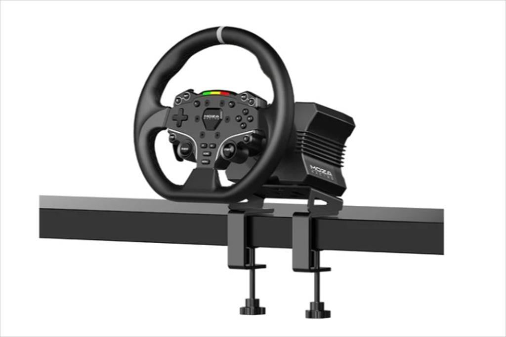 GAME WHEEL MOZA R5 BUNDLE ; R5 Base+ES Wheel+SR-P Lite Pedals+ R5 Table Clamp for PC