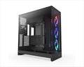 CASE NZXT ATX Mid-Tower H9 FLOW RGB (2025) w/2xWINDOWS + Top MESH, F420 RGB Core single-frame fan,F120Q (CV) fan, USB-C 3.2, 2xUSB-A 3.2, Black CM-H92FB-R1