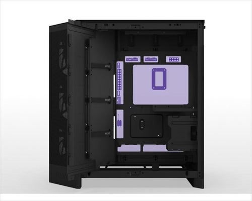 CASE NZXT ATX Mid-Tower H9 FLOW RGB (2025) w/2xWINDOWS + Top MESH, F420 RGB Core single-frame fan,F120Q (CV) fan, USB-C 3.2, 2xUSB-A 3.2, Black CM-H92FB-R1
