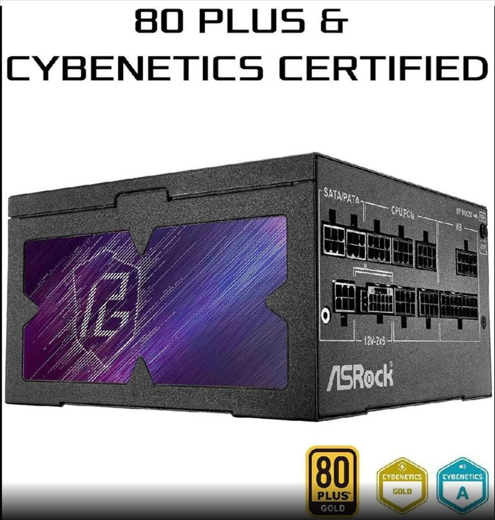 PSU 1000W ASROCK Phantom Gaming 80+ GOLD ATX 3.1& PCIe5.1,FULL-MODULAR, PG-1000G