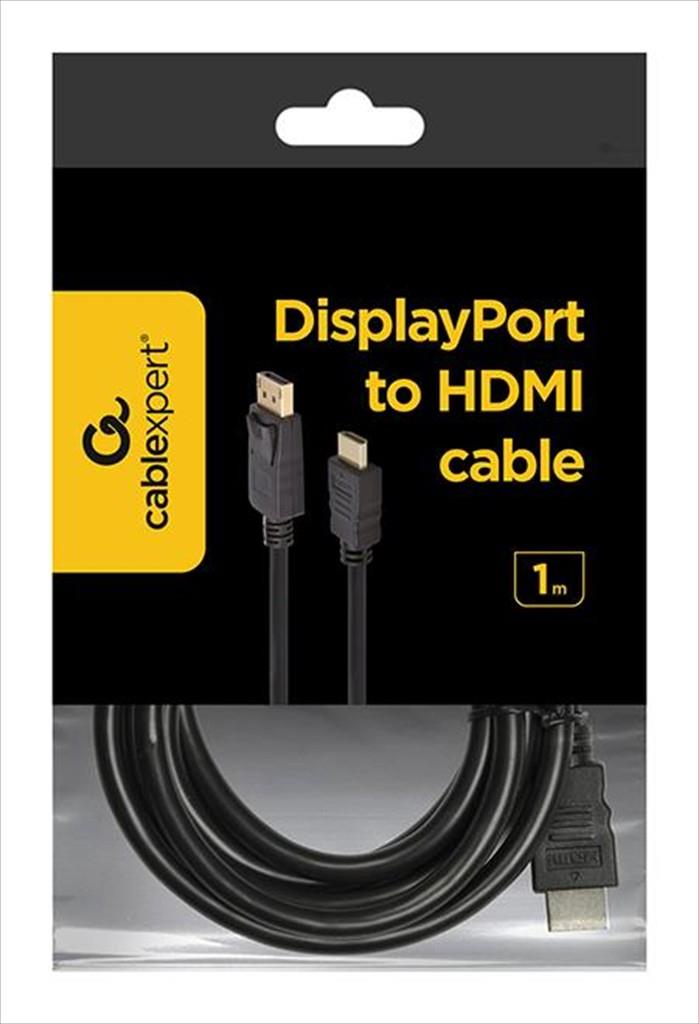 CABLES MONITOR DP to HDMI M-M 1M CABLEXPERT CC-DP-HDMI-1M