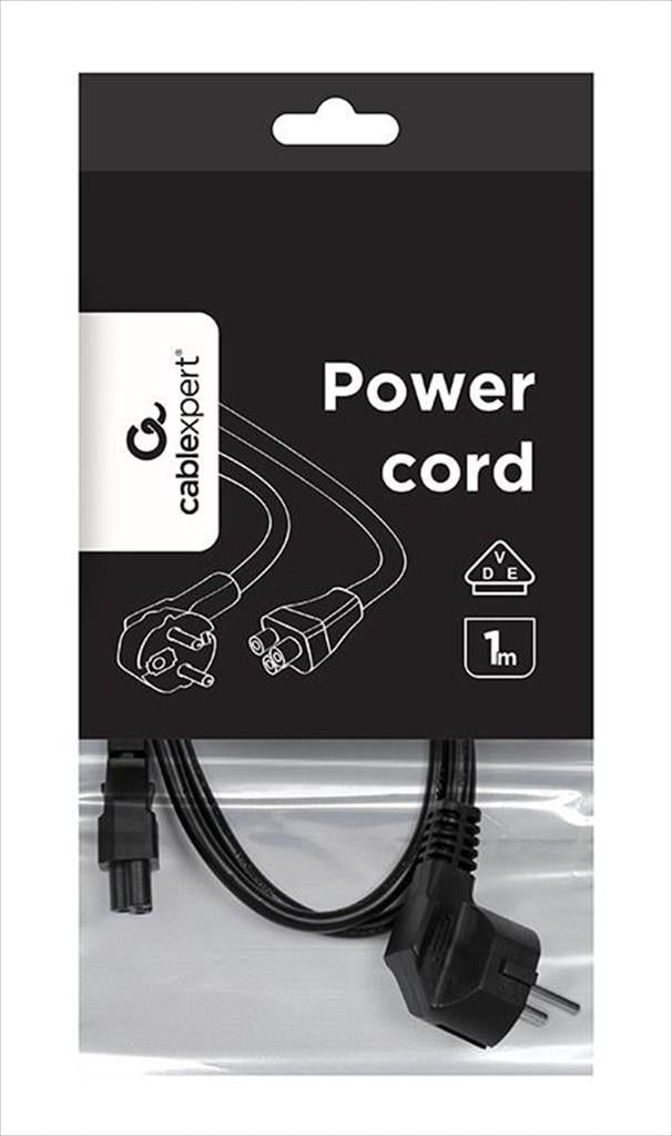 CABLES POWER 3-Prong, 1m, GEMBIRD, PC-186-ML12-1M