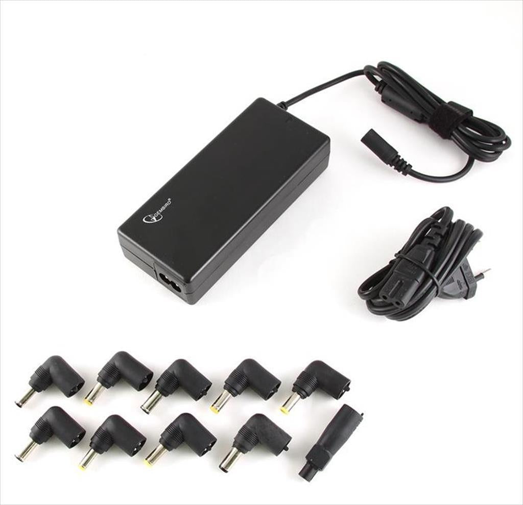 NB ADAPTER UNIVERSAL 90W GEMBIRD, (10 connectors) 2-prong not included, NPA-AC1D