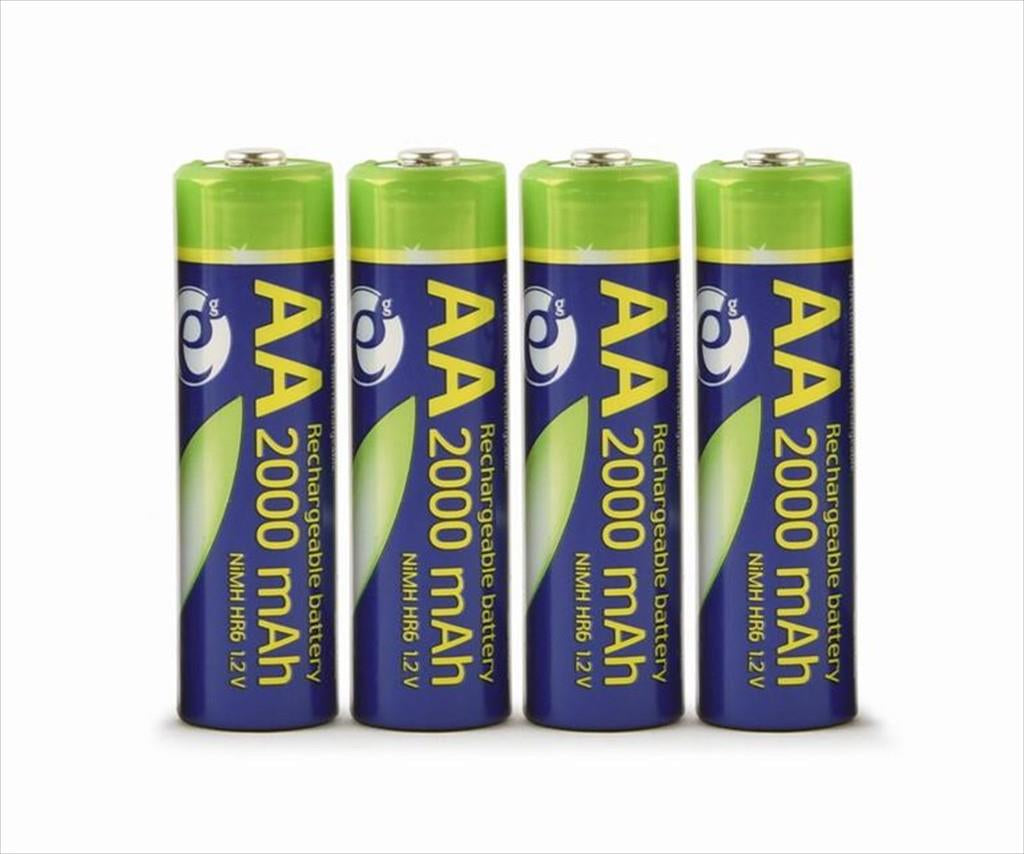 Battery GEMBIRD RECHARGEABLE, 4xAA HR6, 2000mAh, EG-BA-AA20R4-01
