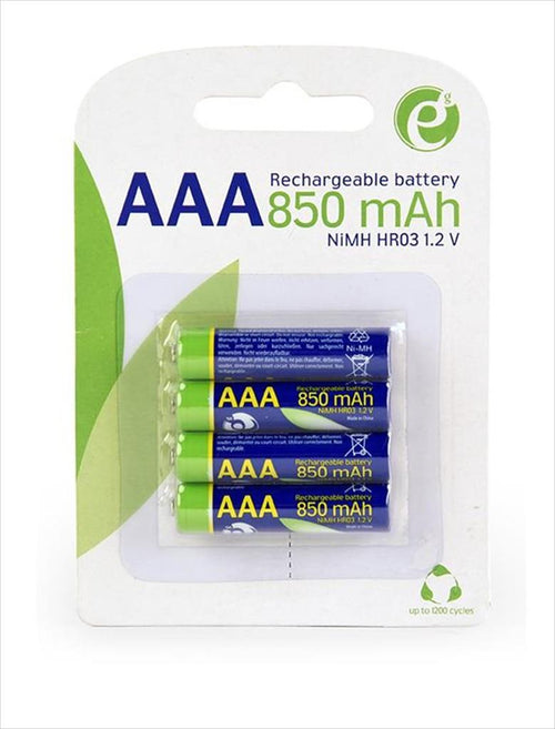 Battery GEMBIRD RECHARGEABLE, 4xAAA HR03, 850mAh, EG-BA-AAA8R4-01