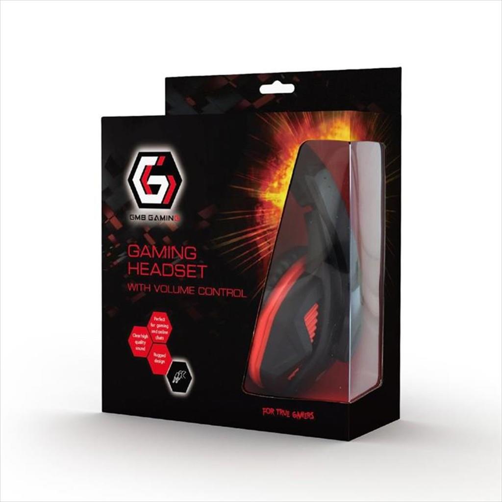 HEADPHONES GEMBIRD Gaming Black w/microphone 2x3,5mm, GHS-03