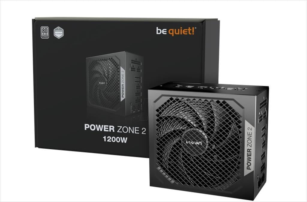 PSU 1200W BE QUIET! POWER ZONE 2 80 Plus PLATINUM FULL MODULAR, w/ 90° angled 12V-2x6, BP030EU