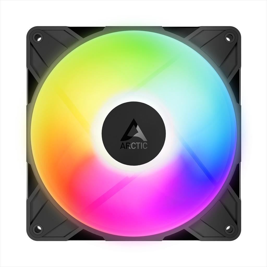 COOLERS CASE FAN 140mm ARCTIC P14 PRO REVERSE PWM A-RGB 400-2650 RPM 4-pin, BLACK, 3-pack ACFAN00327A