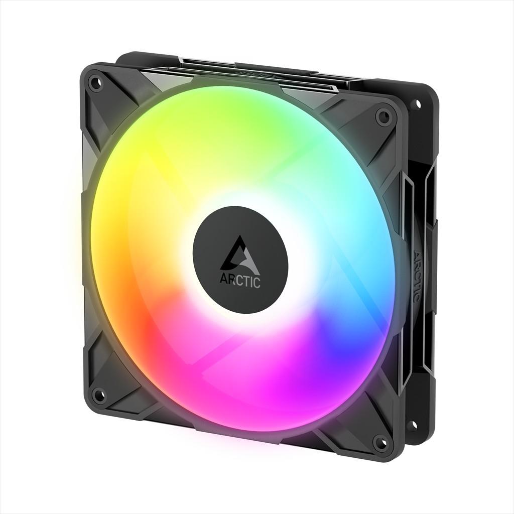 COOLERS CASE FAN 140mm ARCTIC P14 PRO REVERSE PWM A-RGB 400-2650 RPM 4-pin, BLACK, 3-pack ACFAN00327A
