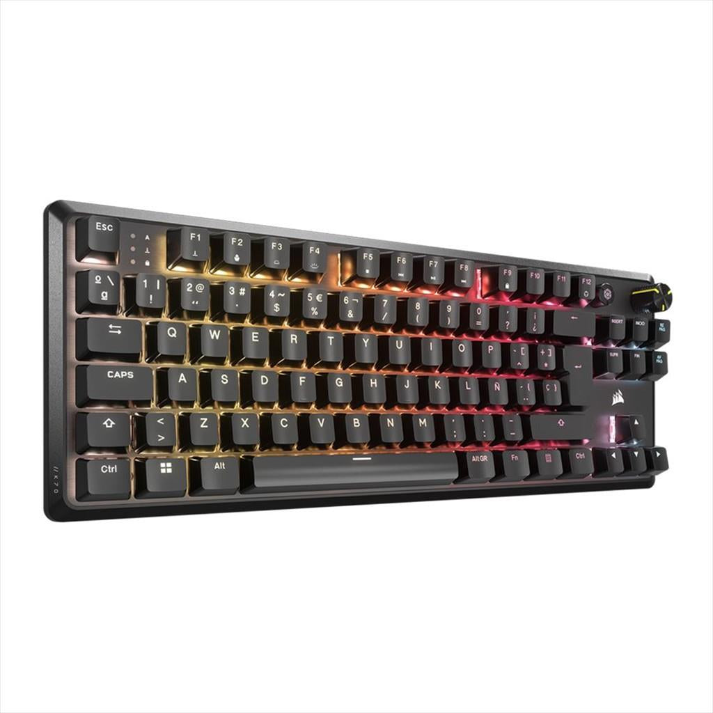 KEYBOARD MECHANICAL CORSAIR K70 RGB MK.2 Core TKL, MLX RED SWITCH v2, Black,CH-911911E-NA