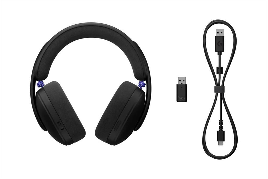 HEADPHONES LOGITECH Gaming-Headset G325 Lightspeed Wireless Black w/microphone, BT/USB, PC/PS5/PS5,  981-001524