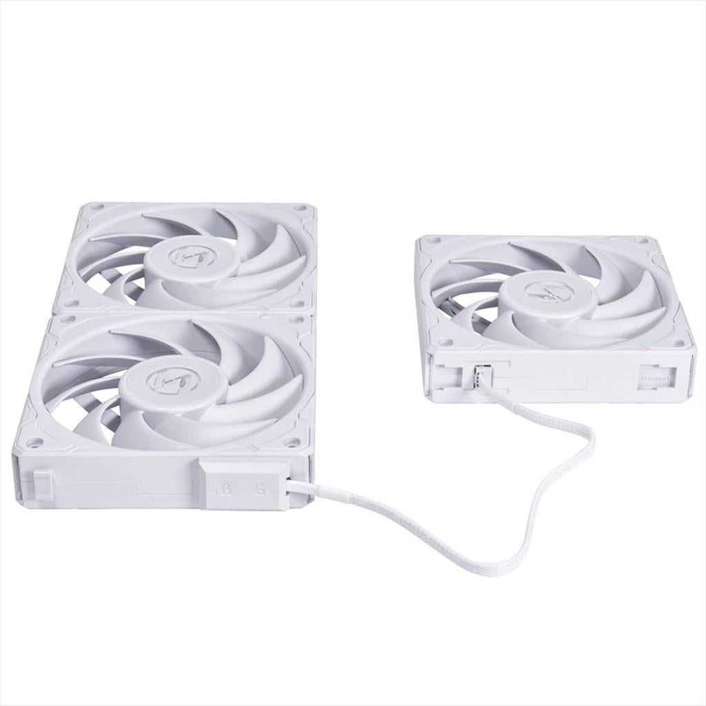 COOLERS CASE FAN 120mm LIAN LI UNI P28, 3x120mm fans 1600 RPM PWM, White, UF-P28120-3W WHITE