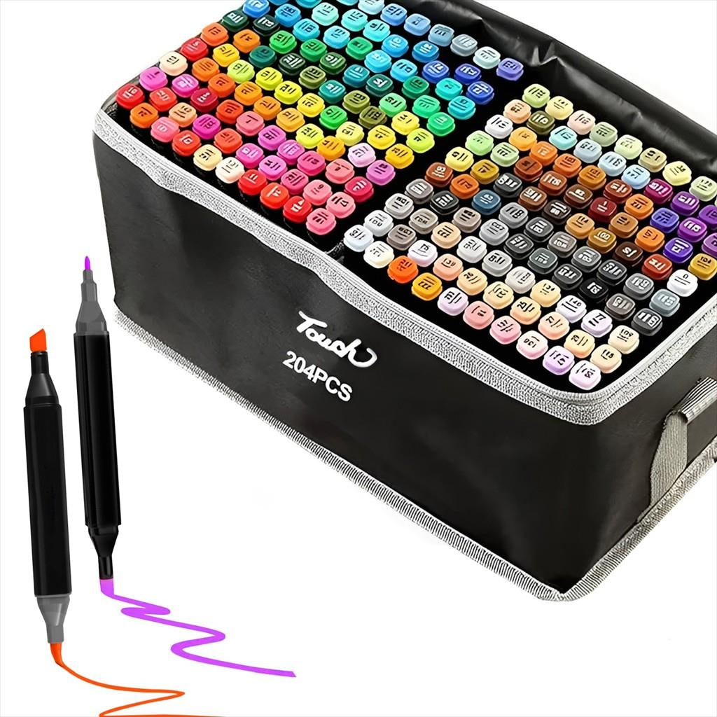 ALCOHOL MARKER SET EXTRALINK (204 colors) DUAL TIP