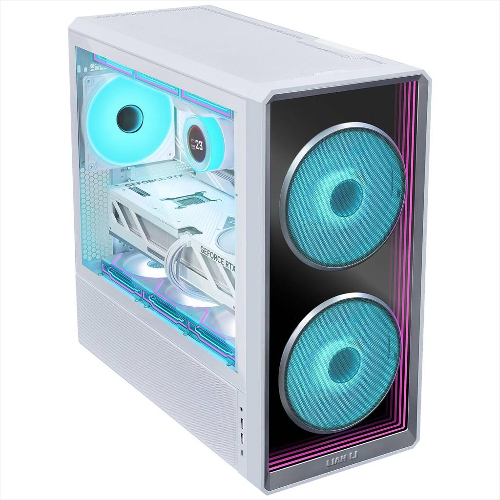 CASE LIAN LI E-ATX/EEB LANCOOL 217 INFINITY RGB Mid-Tower w/ Tempered glass,2x170mm ,1x140mm, ARGB/FAN Hub, BTF, x2 PSU Mounting modes, White, LAN217INFW