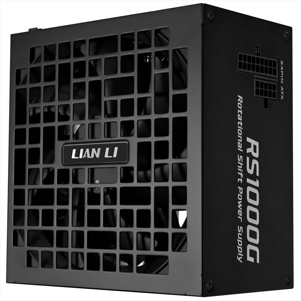 PSU 1000W LIAN LI GOLD RS1000G 80+ GOLD ATX 3.1, 90 deg. AC INLET, FULL MODULAR BLACK, RS1000G.B000