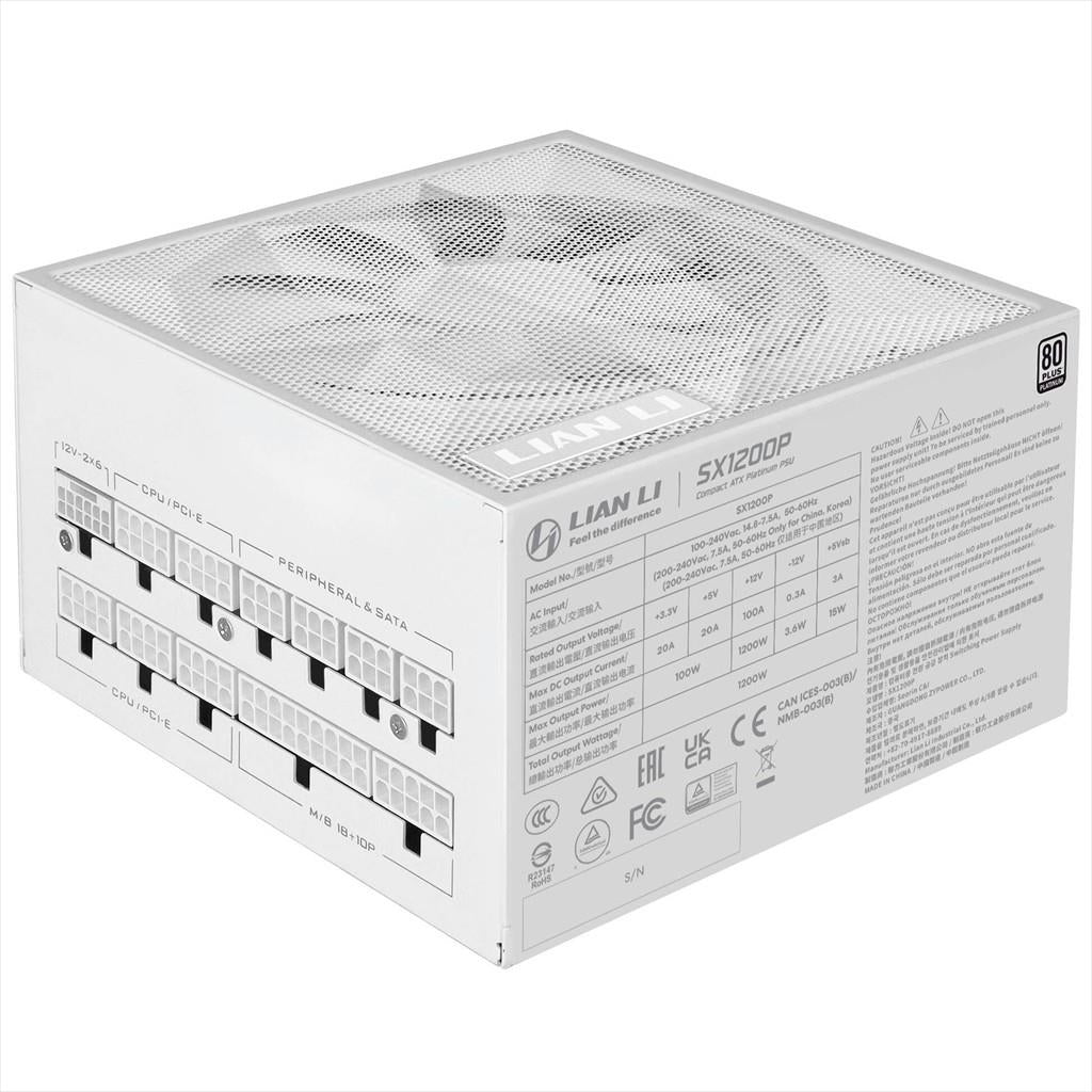 PSU 1200W LIAN LI SX1200P  80+ PLATINUM, FULL MODULAR, WHITE, SX1200P