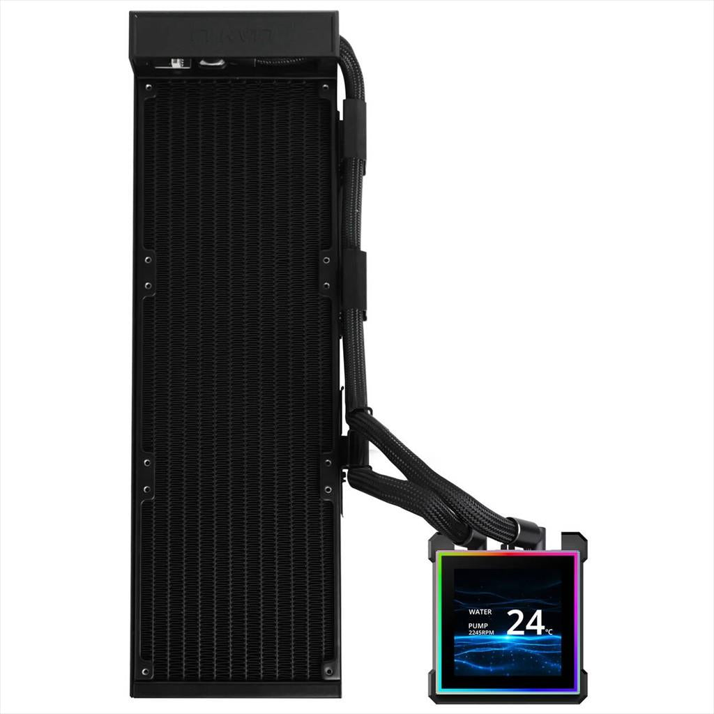 COOLERS CPU AIO LIAN LI HydroShift II LCD-S 360N FANLESS, LCD Display 3.4" IPS, BLACK, GHS2LCDS36NB