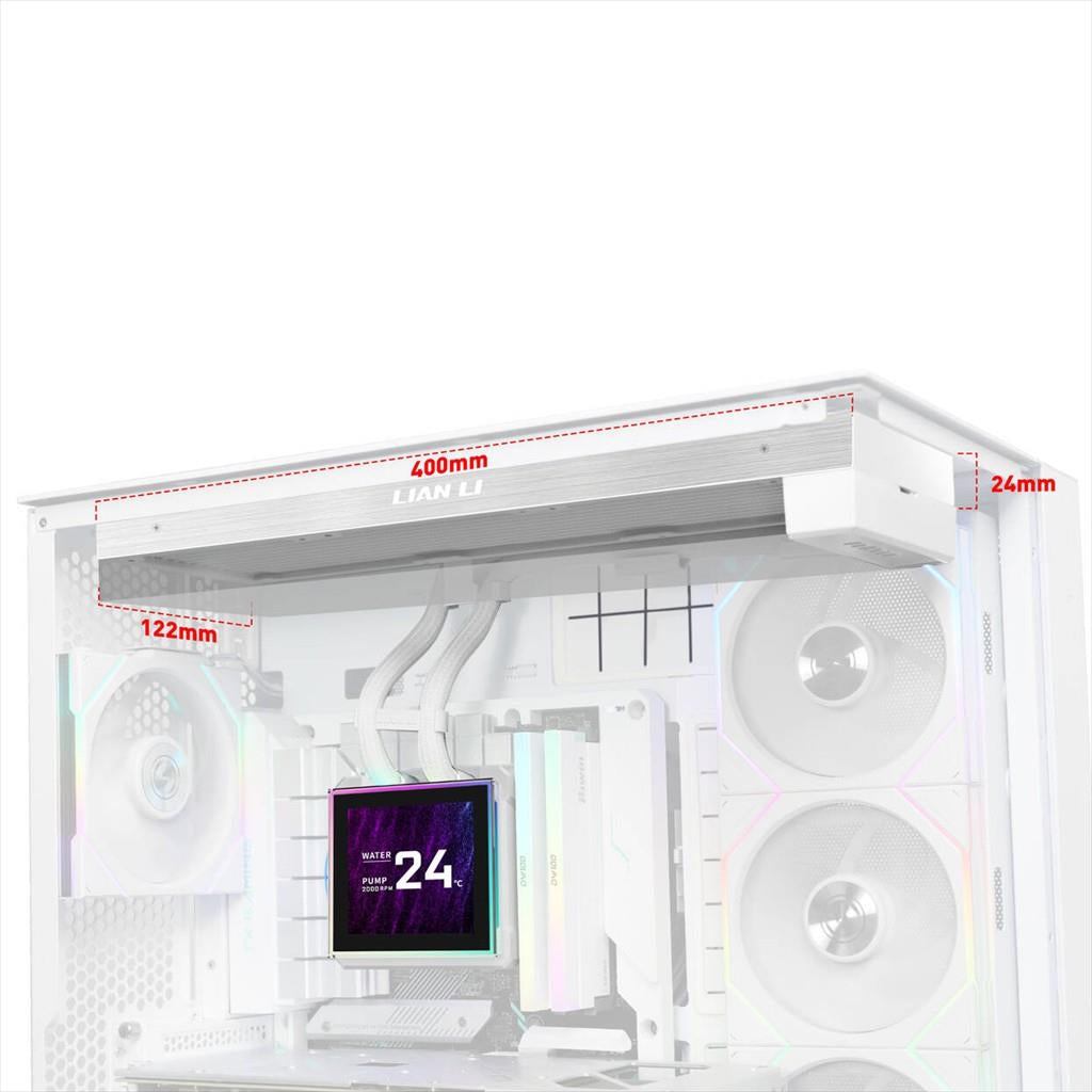 COOLERS CPU AIO LIAN LI HydroShift II LCD-S 360N FANLESS, LCD Display 3.4" IPS, WHITE, GHS2LCDS36NW