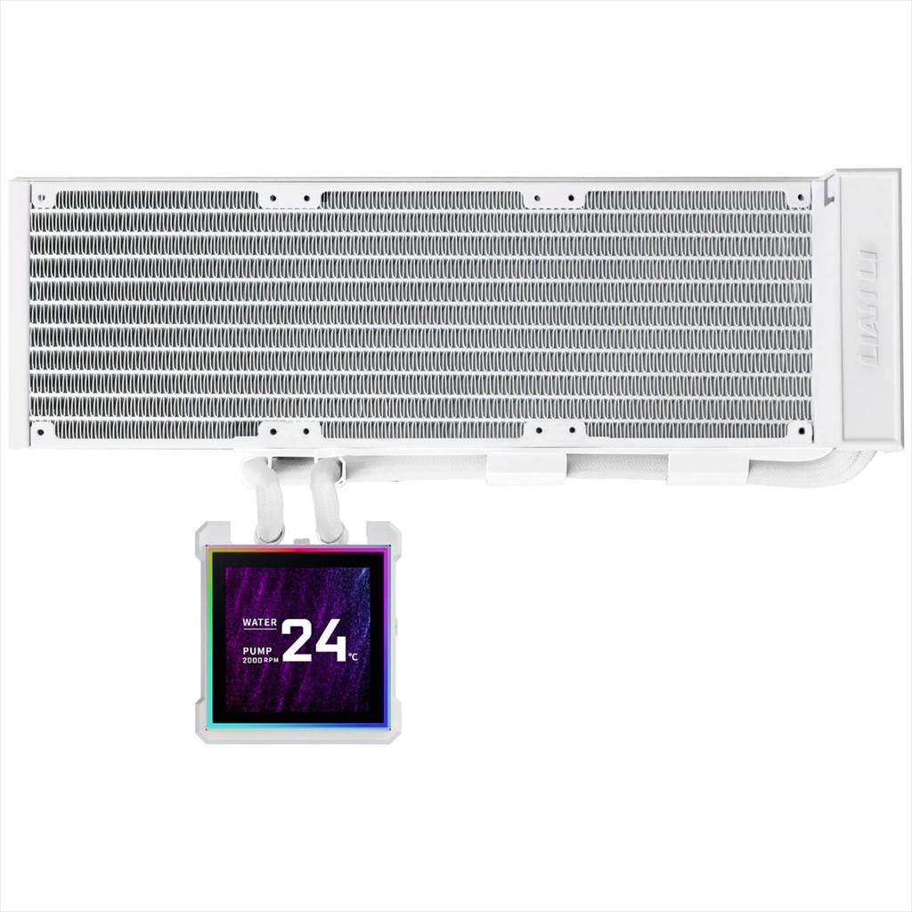 COOLERS CPU AIO LIAN LI HydroShift II LCD-S 360N FANLESS, LCD Display 3.4" IPS, WHITE, GHS2LCDS36NW