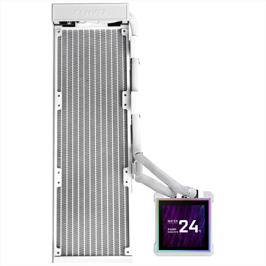 COOLERS CPU AIO LIAN LI HydroShift II LCD-S 360N FANLESS, LCD Display 3.4" IPS, WHITE, GHS2LCDS36NW