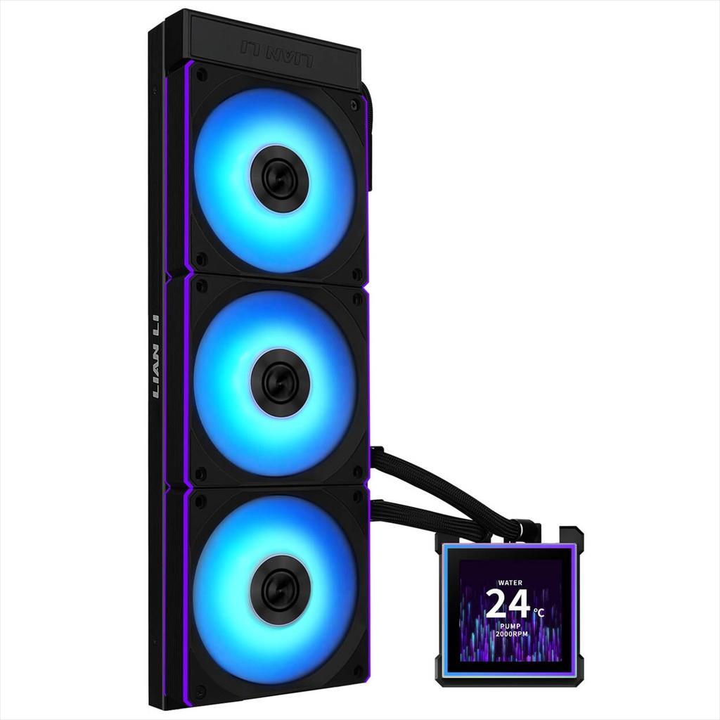 COOLERS CPU AIO LIAN LI HydroShift II LCD-S 360CL, 3x120mm FAN RGB, LCD Display 3.4" IPS, BLACK, GHS2LCDS36CB