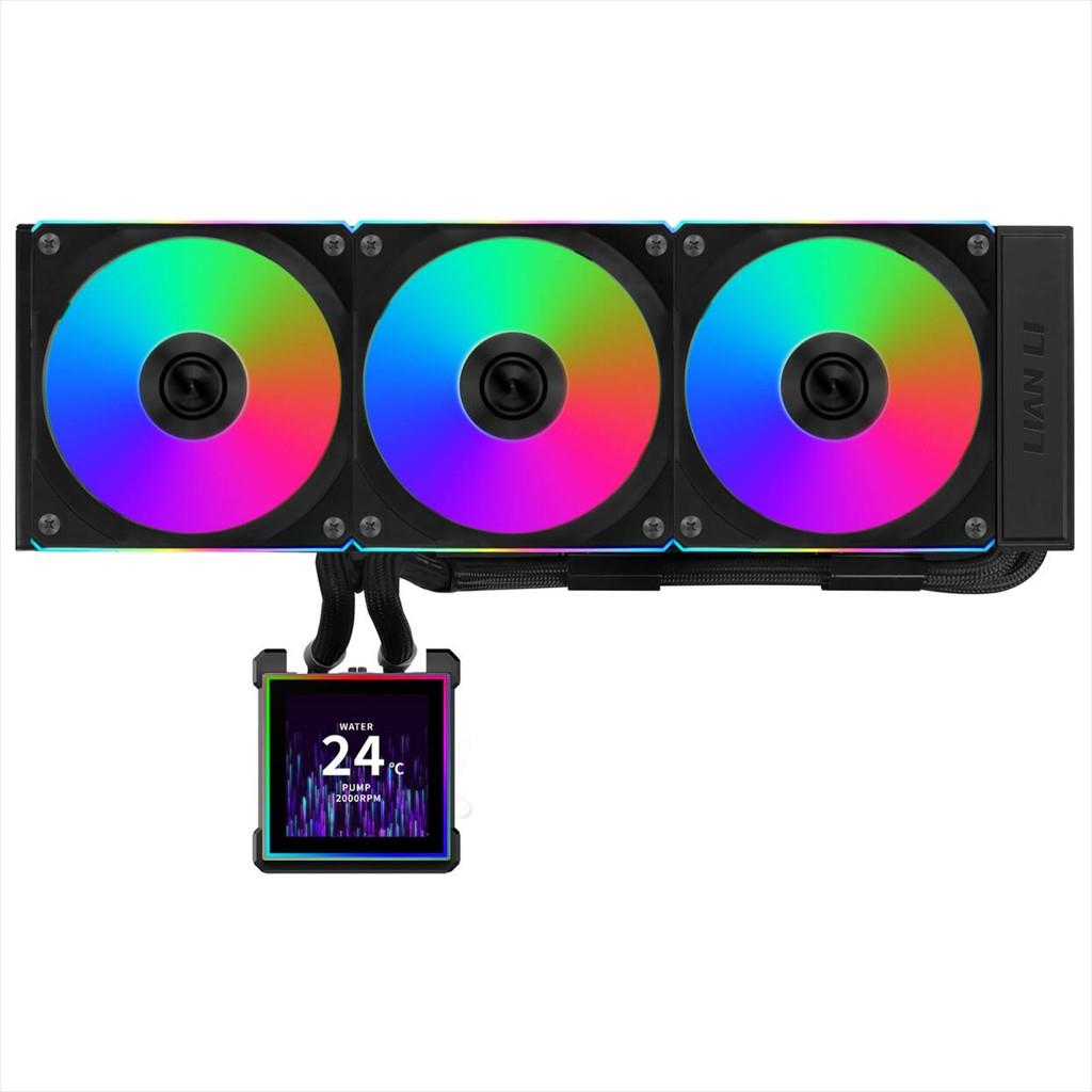 COOLERS CPU AIO LIAN LI HydroShift II LCD-S 360CL, 3x120mm FAN RGB, LCD Display 3.4" IPS, BLACK, GHS2LCDS36CB