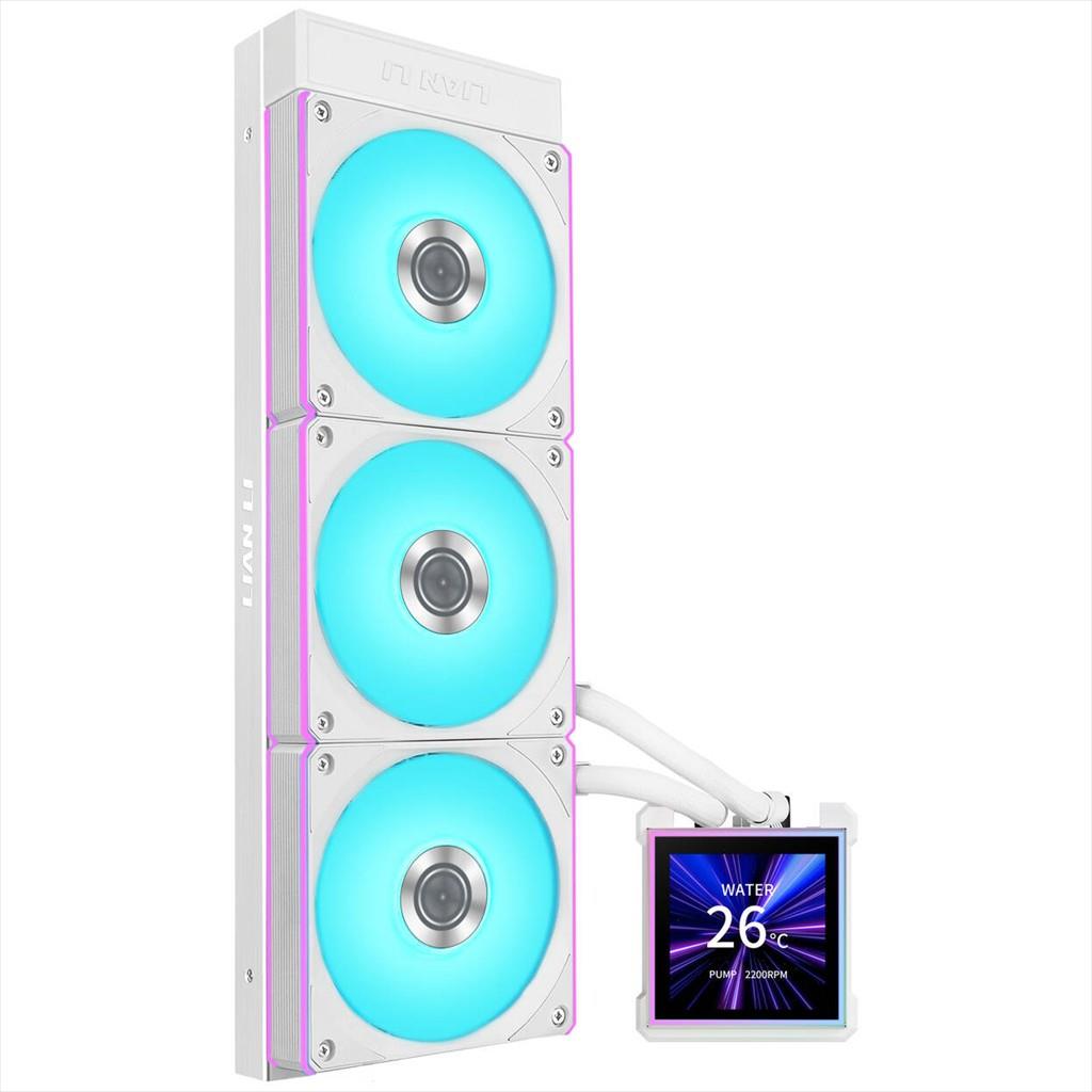 COOLERS CPU AIO LIAN LI HydroShift II LCD-S 360CL, 3x120mm FAN RGB, LCD Display 3.4" IPS, WHITE, GHS2LCDS36CW