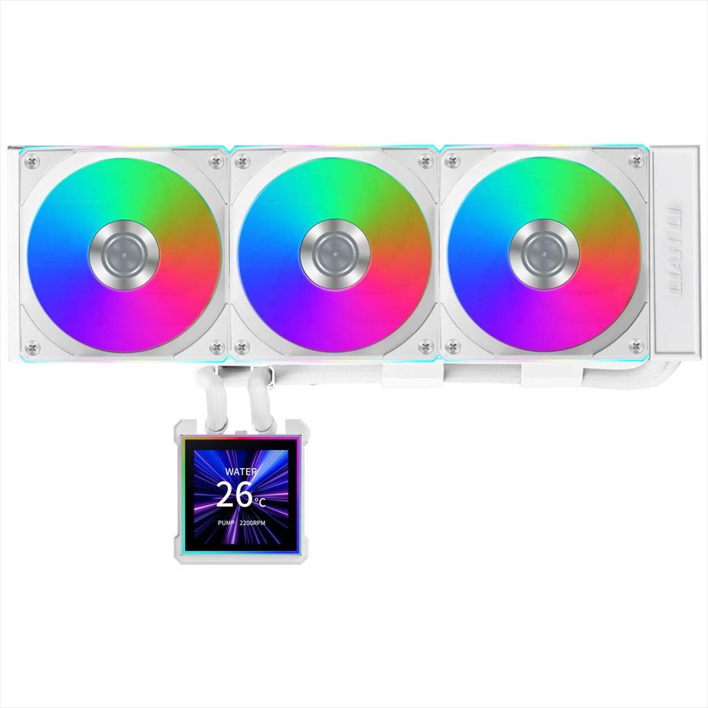 COOLERS CPU AIO LIAN LI HydroShift II LCD-S 360CL, 3x120mm FAN RGB, LCD Display 3.4" IPS, WHITE, GHS2LCDS36CW